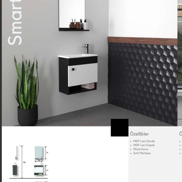 Smart 50 Banyo Mini Banyo Dolabı